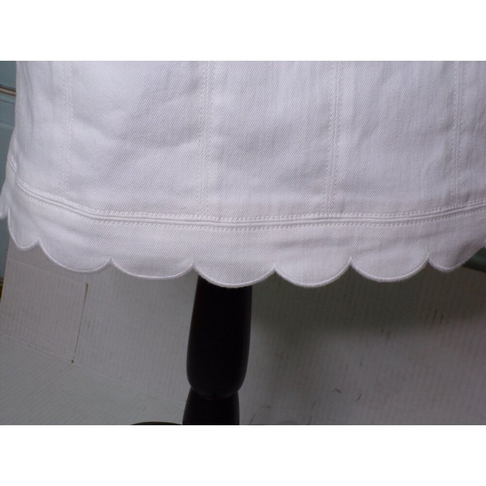 🆕 Cinq à Sept Hadley Halter Mini Dress Scalloped Hem White 14 - Picture 13 of 16
